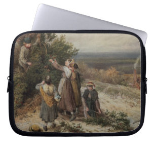 Holly Gatherers (w/c and bodycolour) Laptop Sleeve