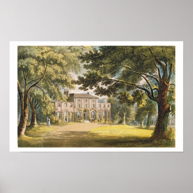 Holly Grove House, from Ackermann's 'Repository of Poster (Front)