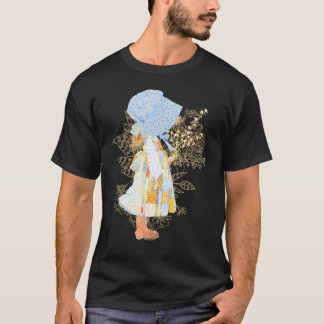 Holly Hobbie County Girl Holding Flowers Sweet V-N T-Shirt