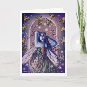 holly holiday card