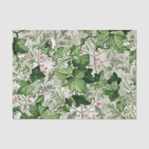 Holly Ivy Vintage Christmas Sheet Music Leaf Vine