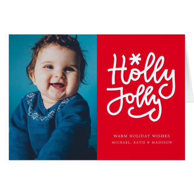 HOLLY JOLLY | Add Your Photo (Front Horizontal)