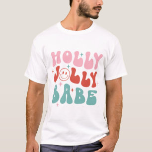 Holly Jolly Babe Christmas T-Shirt