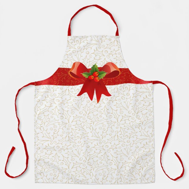 Holly Jolly Christmas Apron (Front)