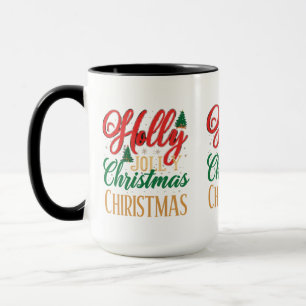 Holly Jolly Christmas Combo Mug (15 oz)