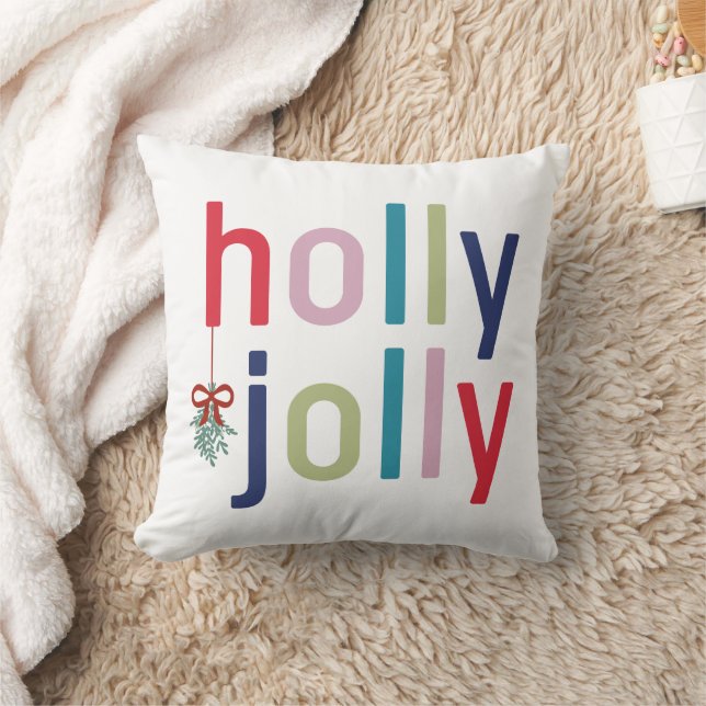 Holly Jolly Christmas Cushion (Blanket)