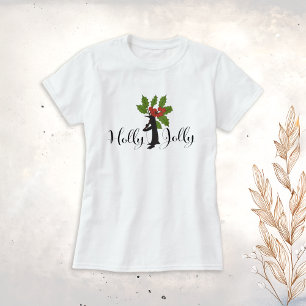 Holly Jolly Christmas Cute Funny Penguin T-Shirt