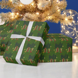 Holly Jolly - Christmas Cute Wrapping Paper