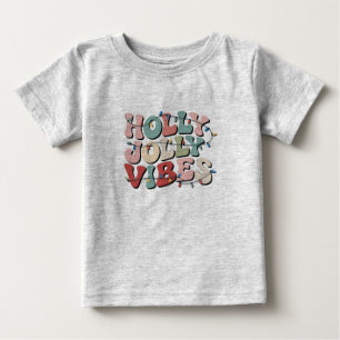 Holly Jolly Christmas Gift Family Xmas Holiday  Baby T-Shirt