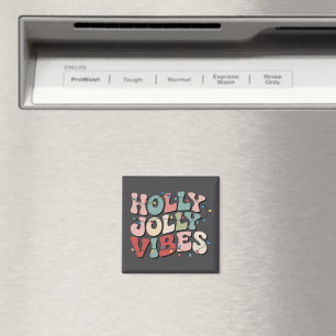 Holly Jolly Christmas Gift Family Xmas Holiday  Magnet