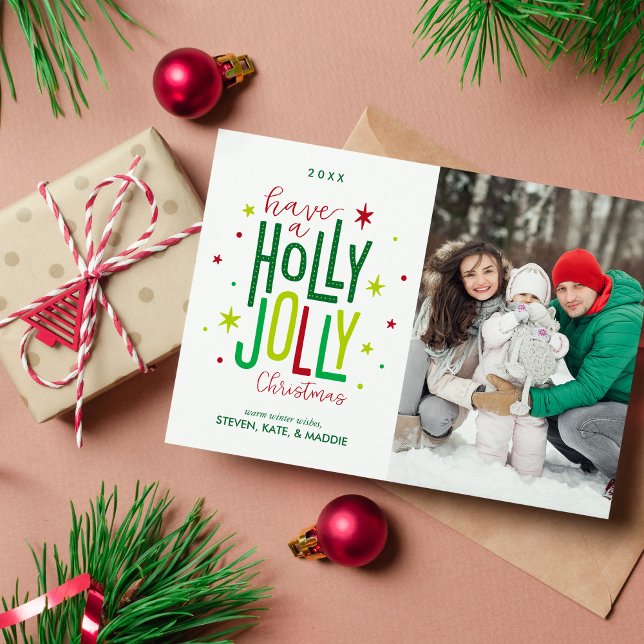 Holly Jolly Christmas Holiday Card (Creator Uploaded)