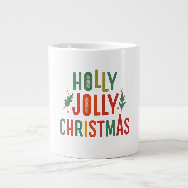 Holly Jolly Christmas Jumbo Mug Collection   (Front)