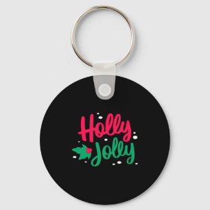 Holly Jolly Christmas Key Ring