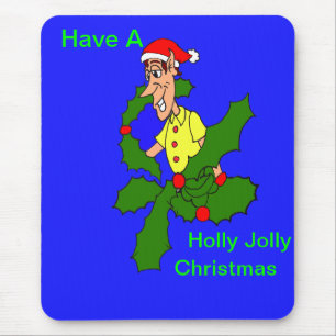 Holly Jolly Christmas Mouse Pad