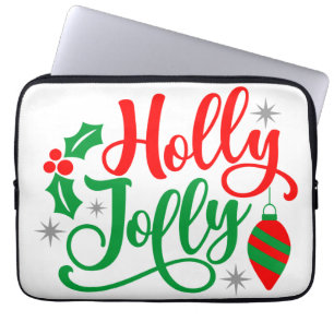 Holly Jolly Christmas Song Laptop Sleeve