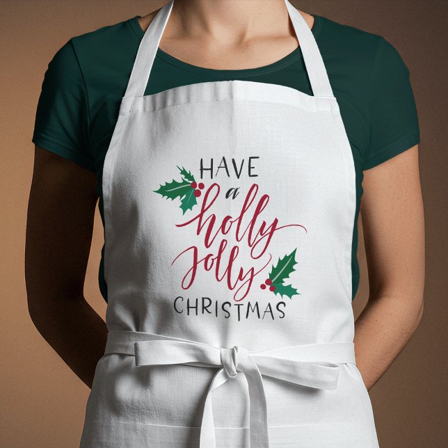 Holly Jolly Christmas Standard Apron (Creator Uploaded)
