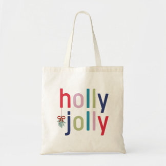 Holly Jolly Christmas Tote Bag
