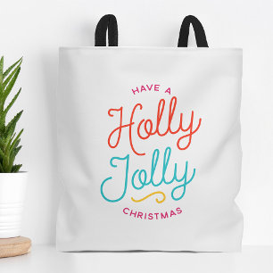Holly Jolly Christmas Tote Bag