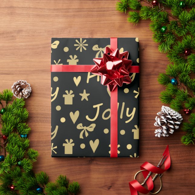 Holly Jolly Chrsitmas  Wrapping Paper (Holiday Gift)