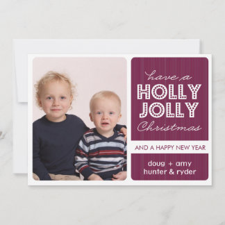 'Holly Jolly' (DEMICK) Holiday Photo Card