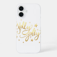 Holly Jolly | Elegant Gold Faux Foil Script