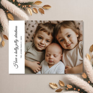 Holly Jolly Family Activated Holiday Card