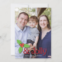 Holly & Jolly Holiday Card