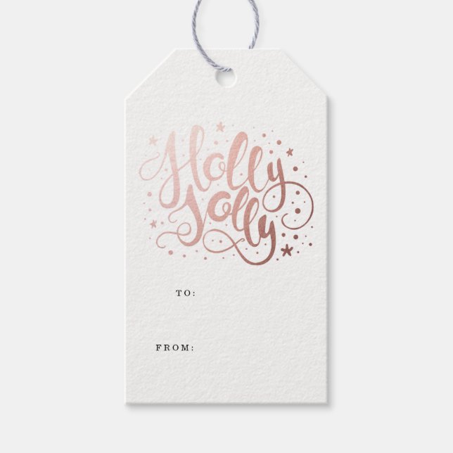 Holly Jolly | Holiday Gift Tags (Front)