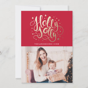Holly Jolly Holiday Photo Card