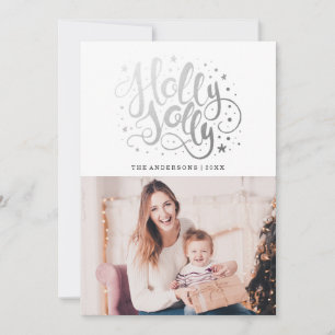 Holly Jolly   Holiday Photo Card
