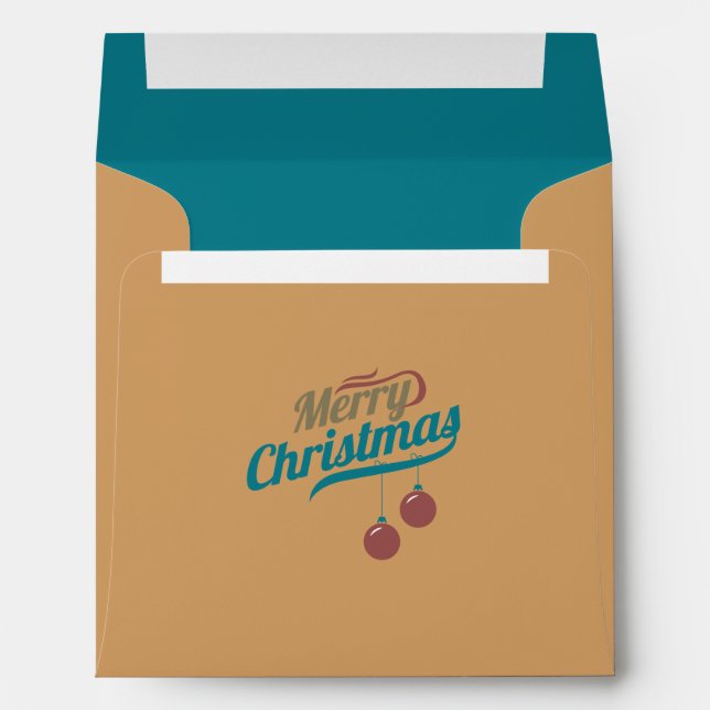 Holly Jolly Joy Matching Christmas Envelope (Back (Bottom))
