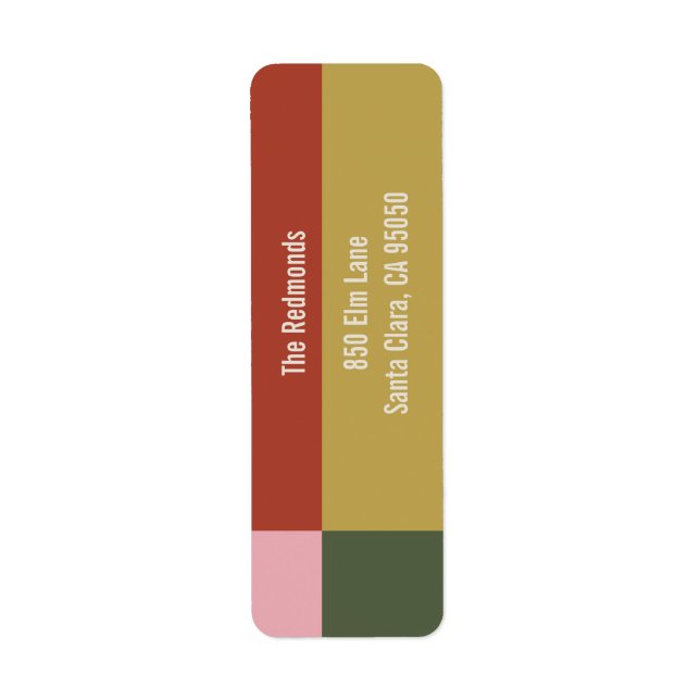 Holly Jolly Label Return Address Label (Front)