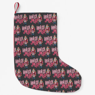 Holly Jolly Nutcracker Christmas Coquette Preppy Small Christmas Stocking
