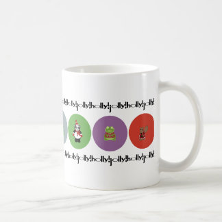 holly!jolly! polka coffee mug