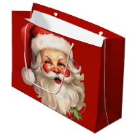 Holly Jolly Santa Claus Retro Christmas