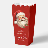 Holly Jolly Santa Claus Retro Christmas Thank You