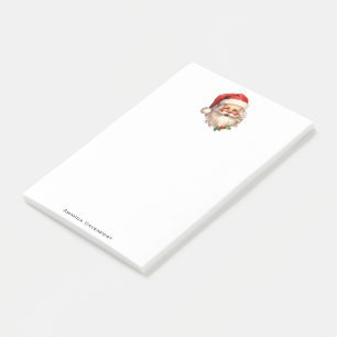 Holly Jolly Santa Claus Retro Style Christmas Post-it Notes