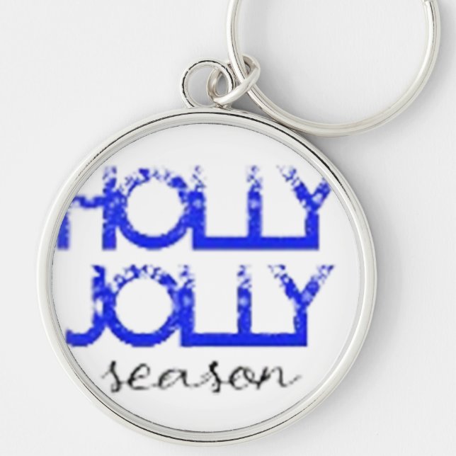 Holly Jolly Season  Key Ring (Front)