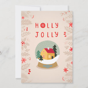 Holly Jolly Snow Globe - A Cosy Holiday Delight