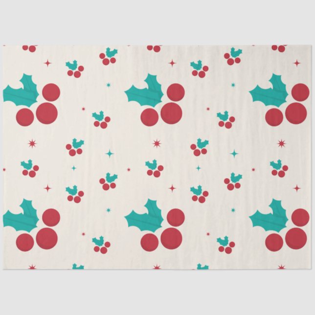 Holly Jolly Tissue Paper (Front)