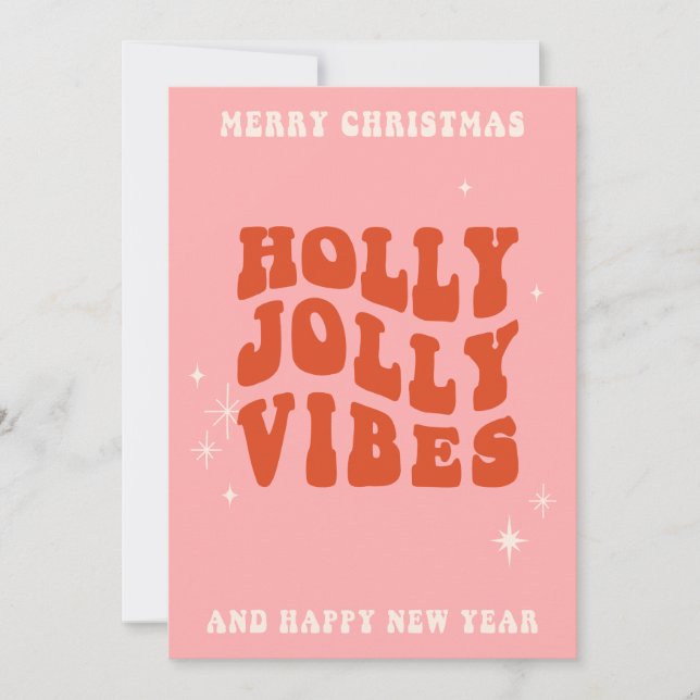 Holly Jolly Vibes - A Cheerful Holiday Message (Front)