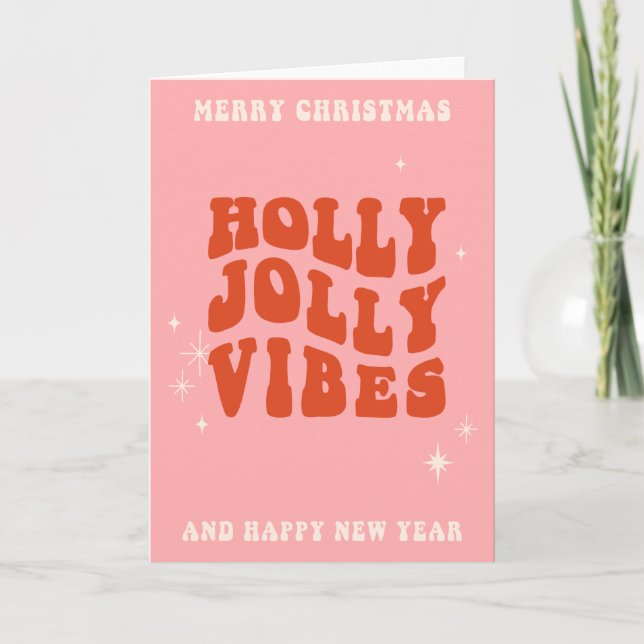 Holly Jolly Vibes - A Cheerful Holiday Message (Front)