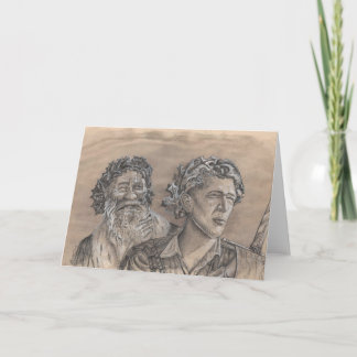 Holly King Oak King Holiday Card