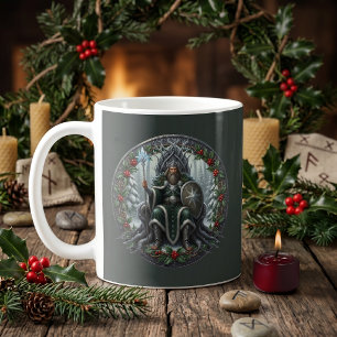 Holly King Winter Solstice British Folklore Pagan Coffee Mug
