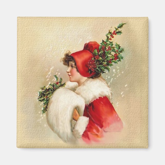 Holly Lady Magnet (Front)