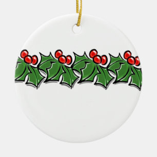 Holly Lane Ceramic Ornament