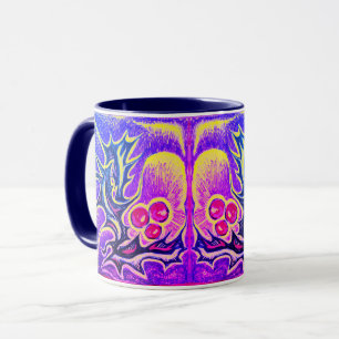 Holly Leaf and Berry Colorful Mug
