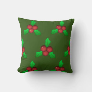 holly leaf cushion
