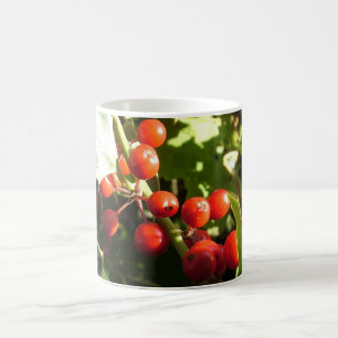 Holly leaves and red berries, Christmas Coffee Mug