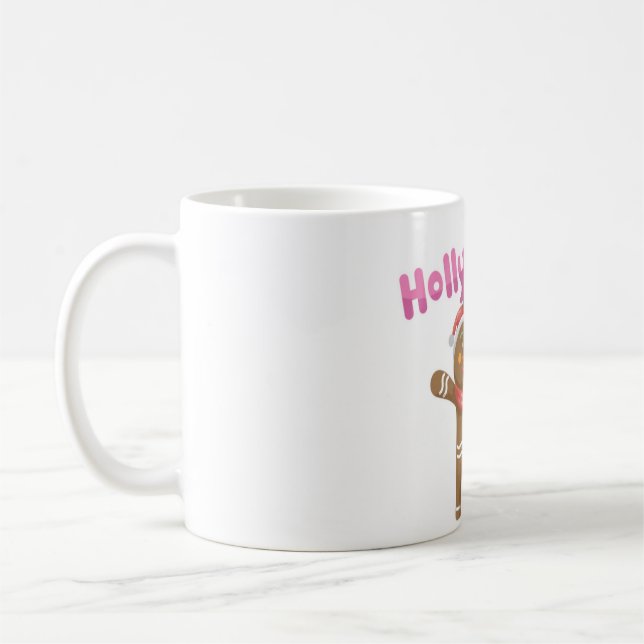 Holly Leaves Coffee Mug (Left)